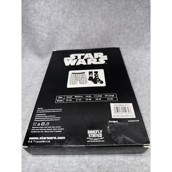 Officially Licensed Star Wars Underwear & Sock Set Size Medium Boxers Brief 6-12 - Picture 3 of 4